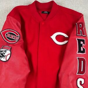 Pro Standard Mens 3XL Red Cincinnati Reds Varsity Letterman Jacket *Read